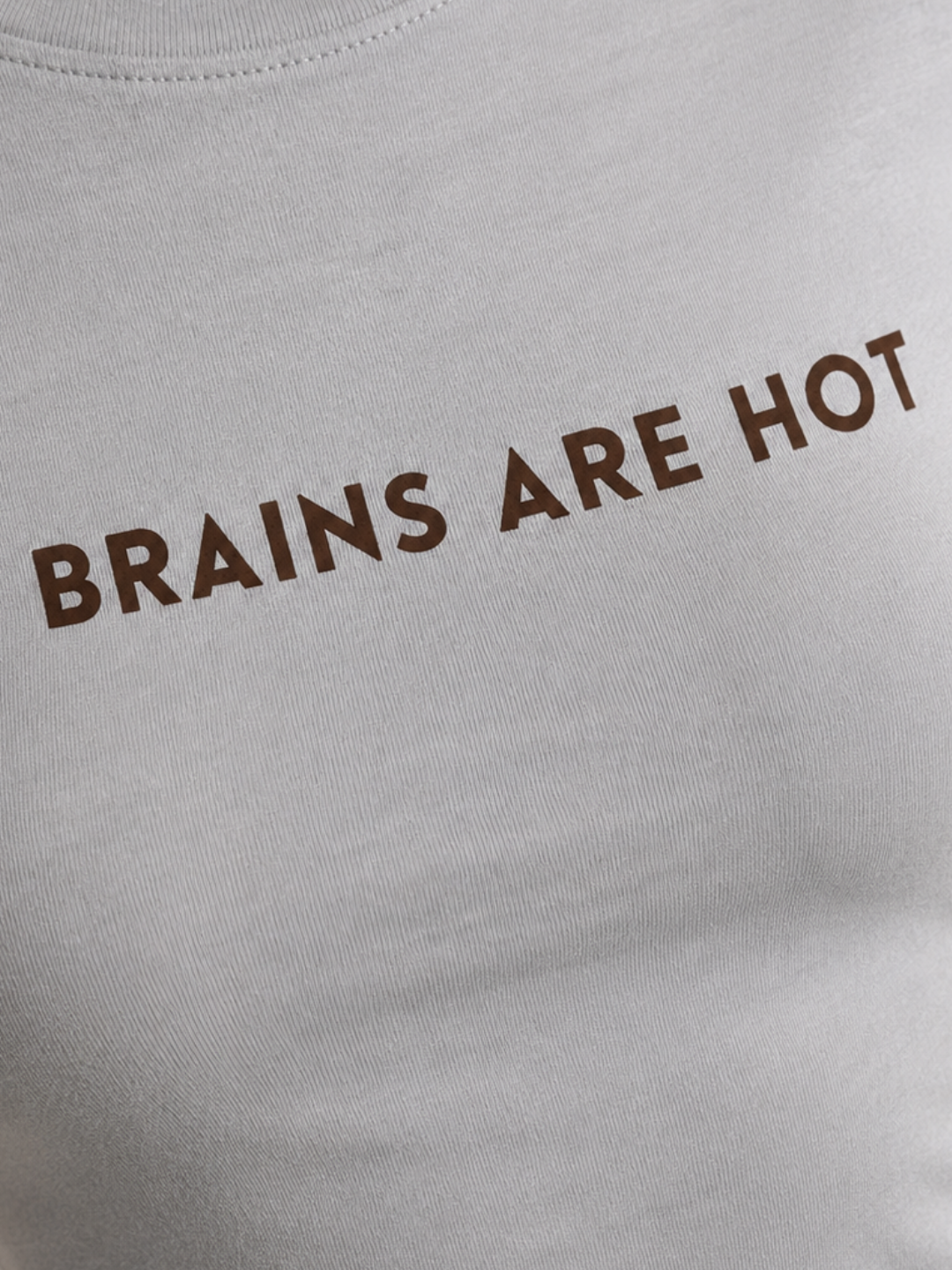 Brains Are Hot Cotton Tee