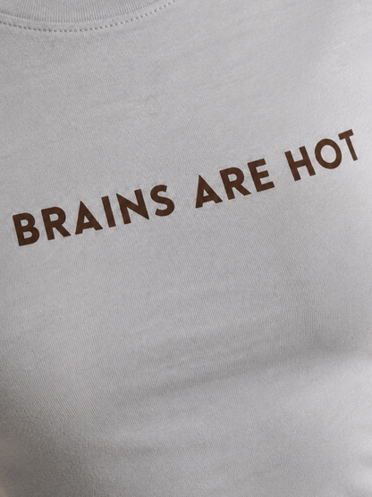 Brains Are Hot Cotton Tee