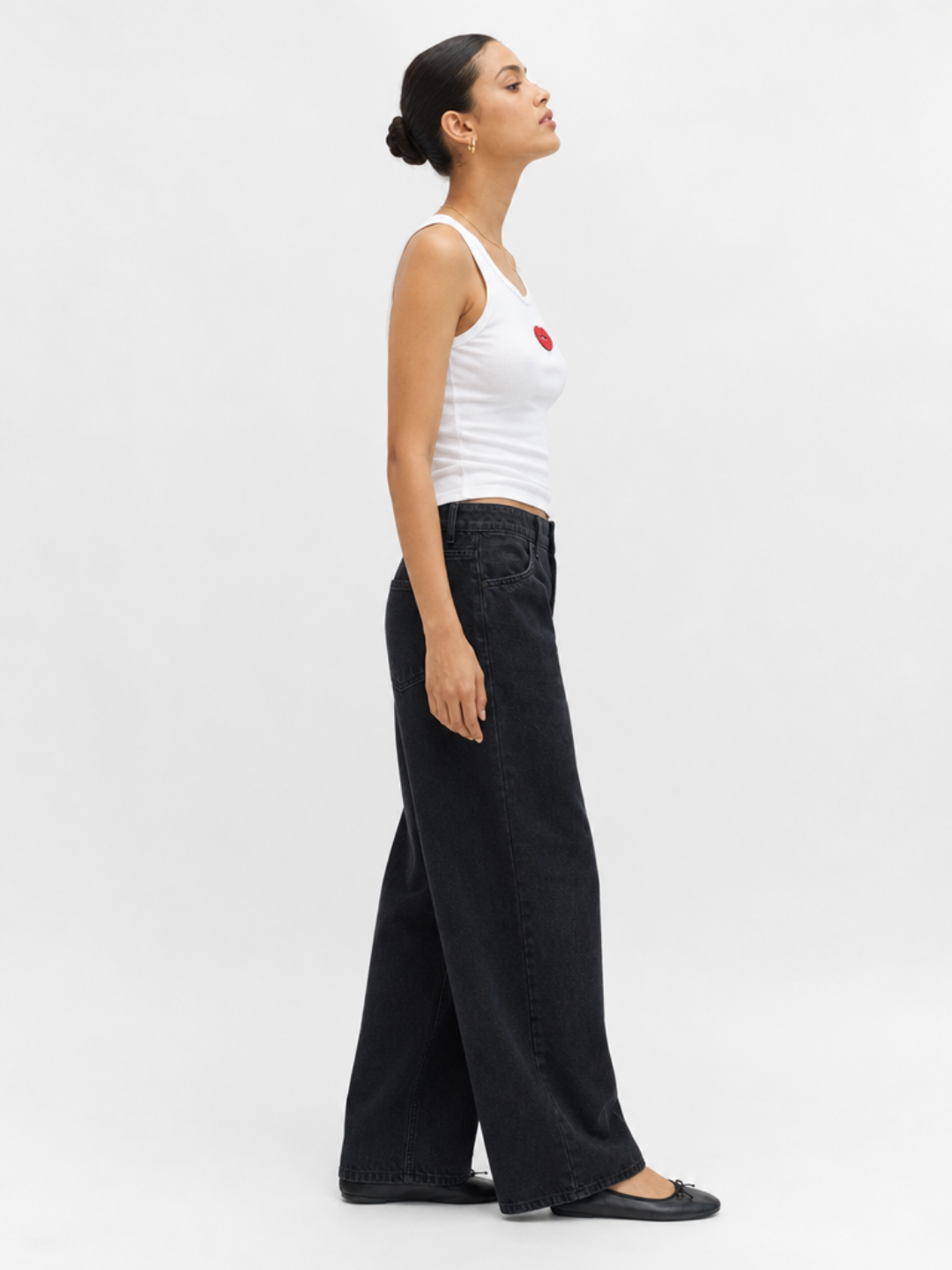 Evil Eye Beaded Ribbed Tank Top