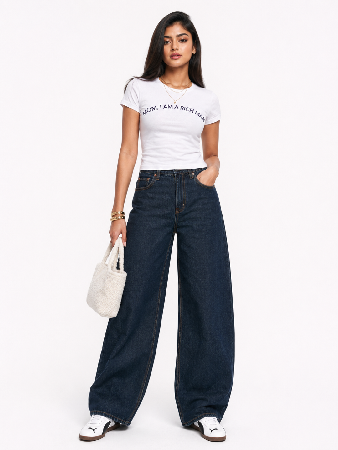 Mom I am a Rich Man Cotton Tee