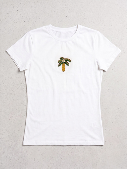 Chilli Beaded Fitted Tee