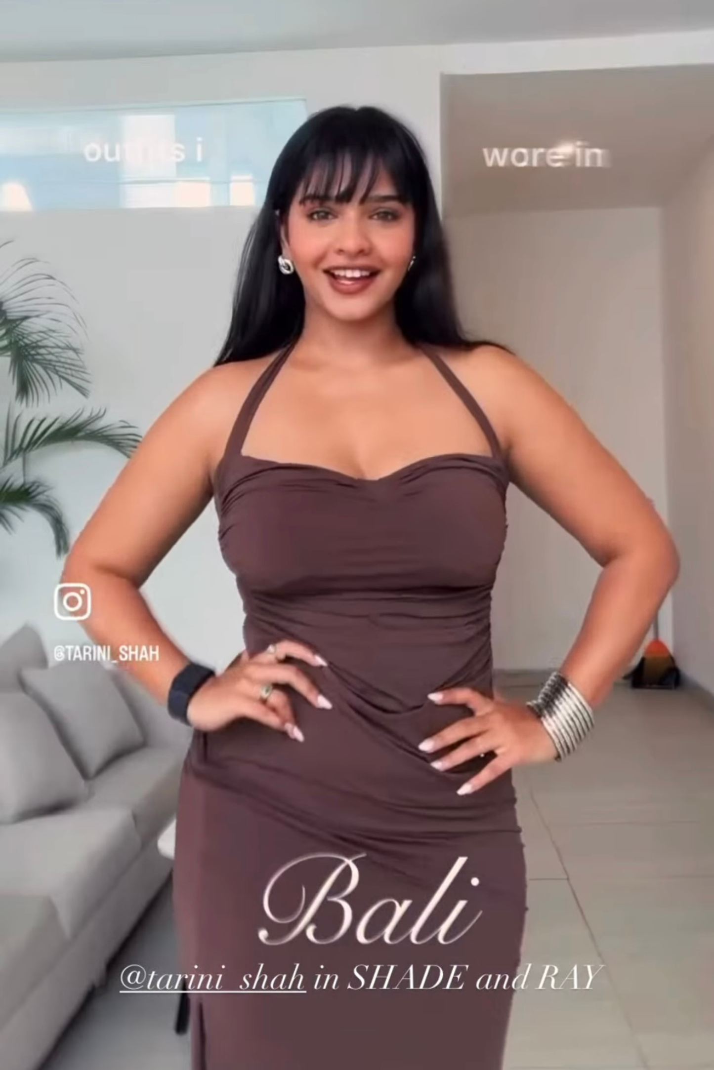 Traini shah in ray dress coco
