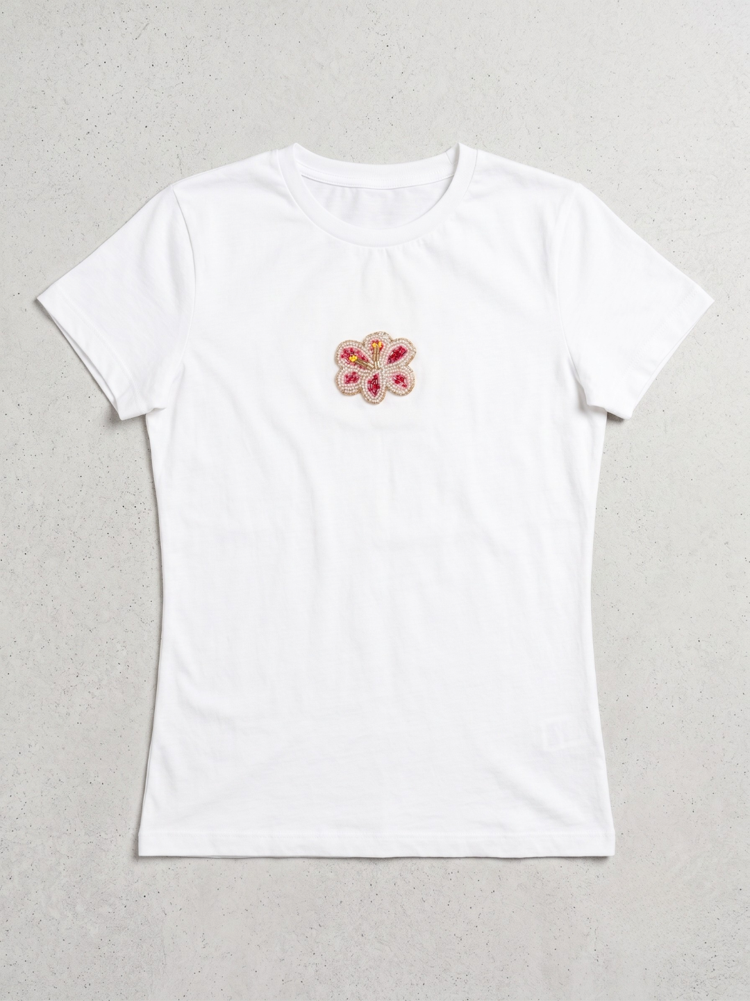 Chilli Beaded Fitted Tee
