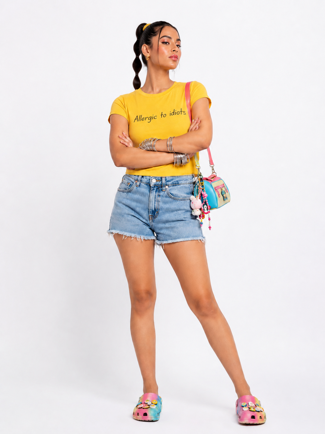 Allergic to Idiots Cotton Tee