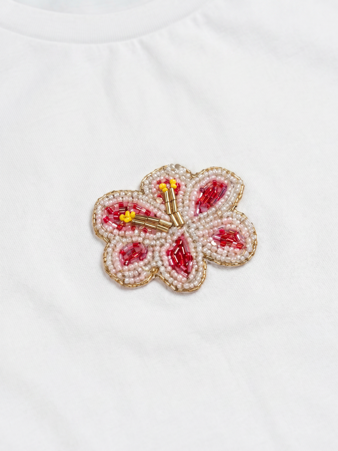 Chilli Beaded Fitted Tee