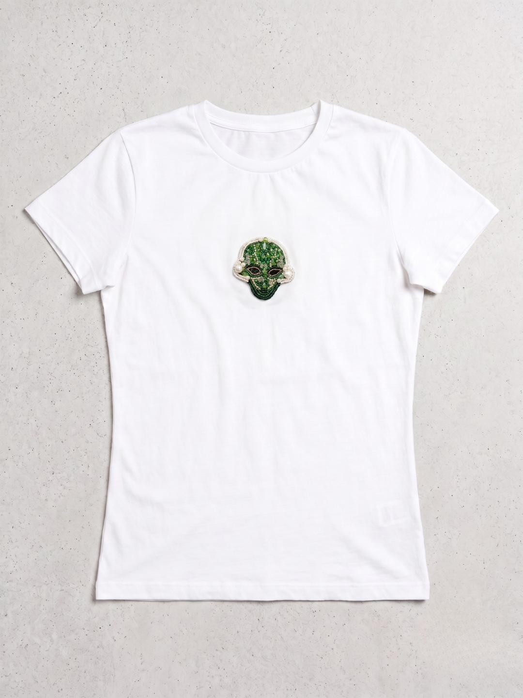 Chilli Beaded Fitted Tee