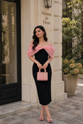 Alia Off Shoulder Midi Dress