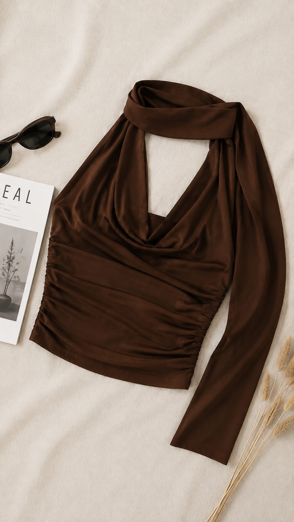 Cowl Neck Scarf Top