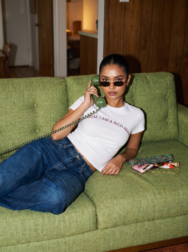 Mom I am a Rich Man Cotton Tee
