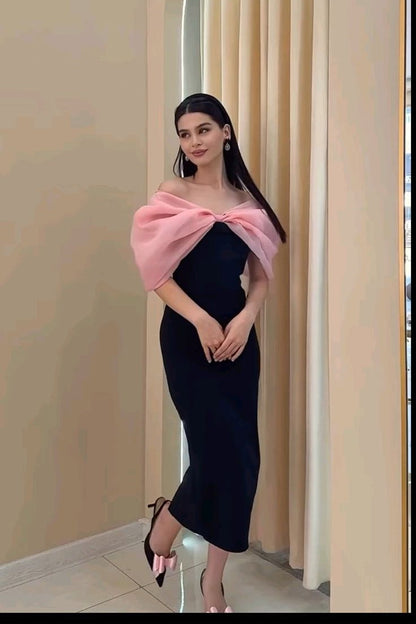 Alia Off Shoulder Midi Dress